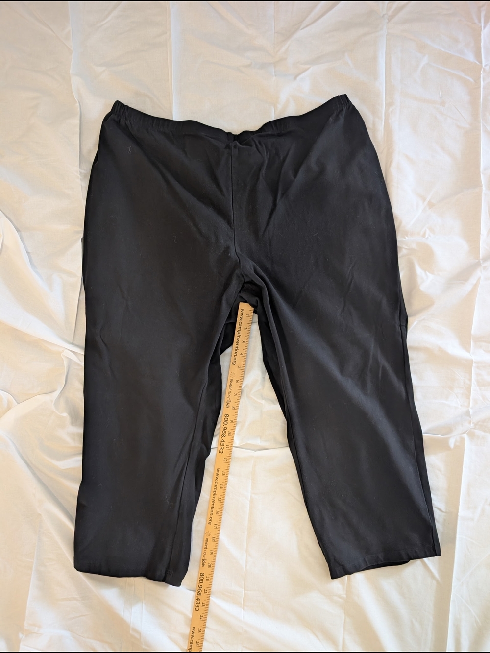 Attitudes by Renée Women with Control Black Capri Pants - Size 1x